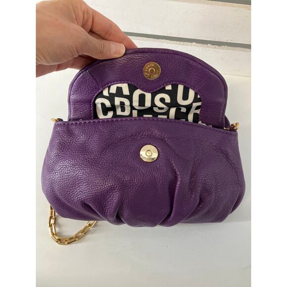 MARC BY MARC JACOBOS MINI PURPLE COW LEATHER CROSBODY BAG - Picture 11 of 16